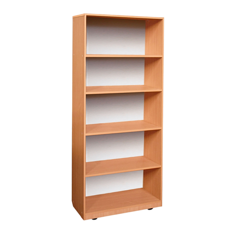 Відкрита шафа книжкова, з 4-ма полицями, матеріал корпусу - ЛДСП, АЛМАНТ, 802х403х1816 мм (380 мм внутрішній розмір)..